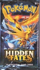Pokemon Hidden Fates Booster Pack - Legendary Birds Artwork